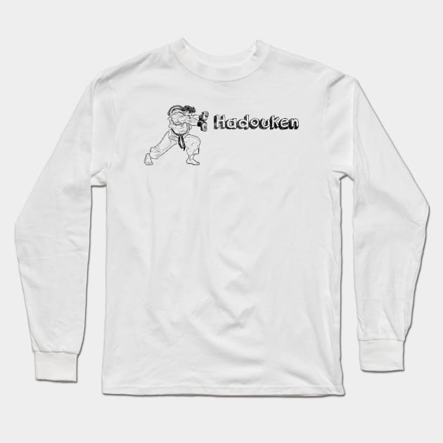 Hadouken Long Sleeve T-Shirt by RetroCheshire